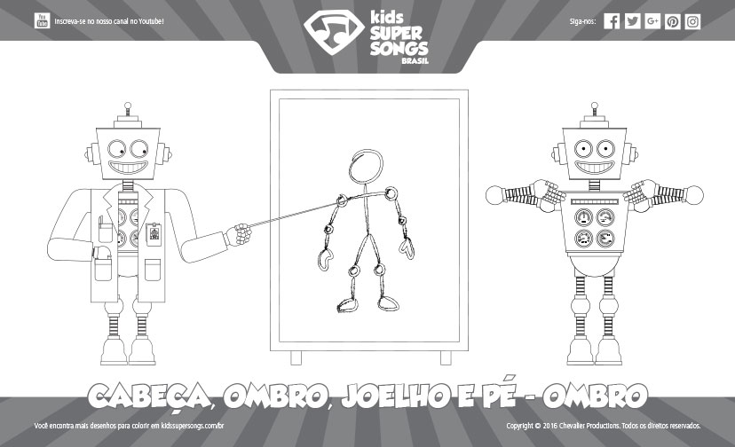 Cabeça, Ombro, Joelho e Pé (Ombro). Clique para ver os detalhes sobre esse desenho para colorir.