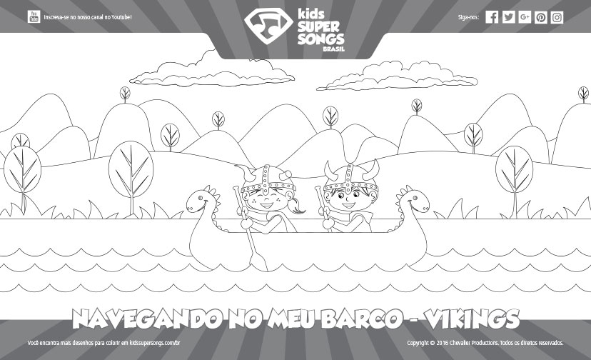Navegando no Meu Barco - Vikings (Outono). Clique para ver os detalhes sobre esse desenho para colorir.