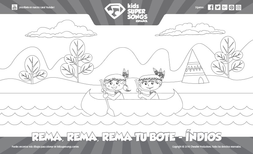 The Rema, Rema, Rema Tu Bote - Índios (Primavera). Haz clic para descargar el archivo PDF para impresión.